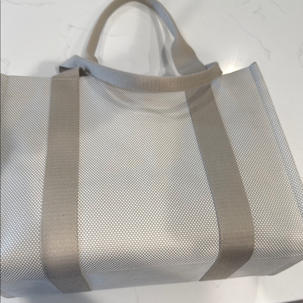 lululemon athletica Cream and Tan Canvas Tote - Picture 3 of 13